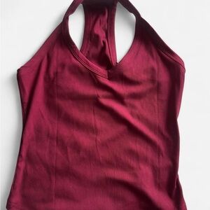 Wine Red Workout Top